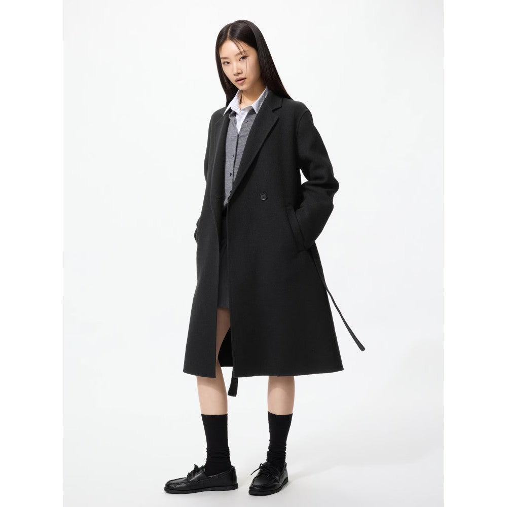 U Double Face Relaxed Long Coat 487423 Japan best brand