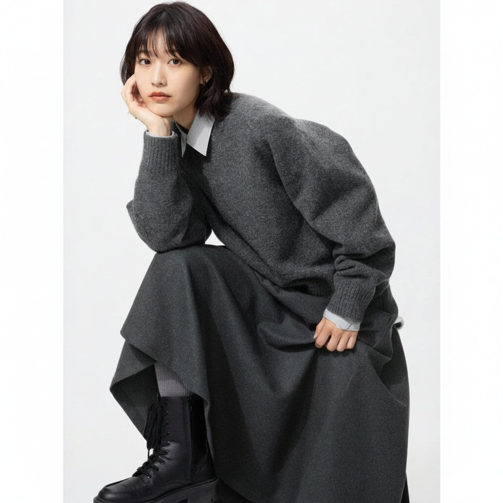 UniQlo Brushed Jersey Flared Skirt 487997 Japan best brand