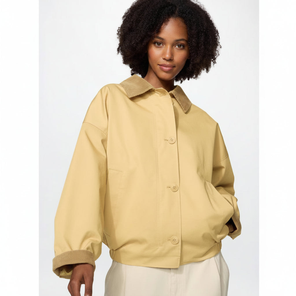 U Cotton Blend Relaxed Blouson 488468 Japan best brand