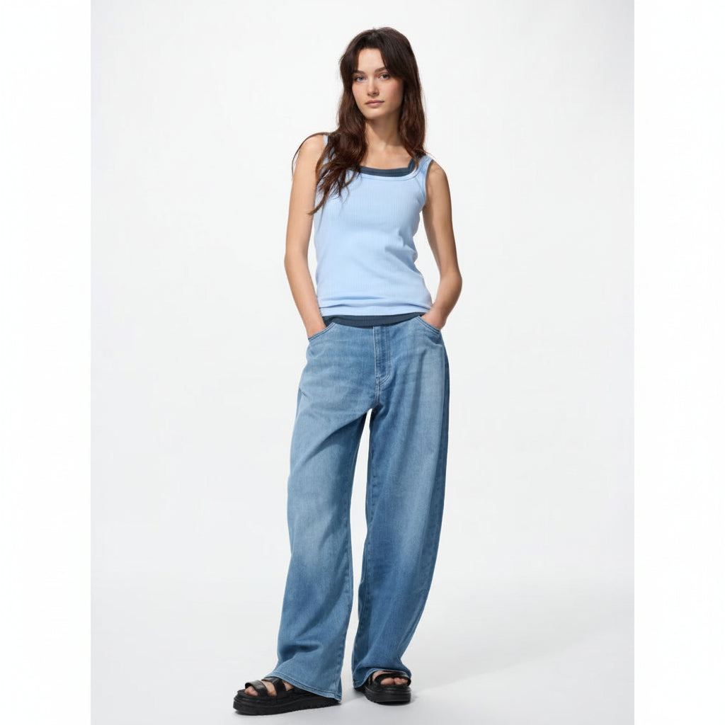 U EZY Barrel Jeans 488630 Japan Best Brand