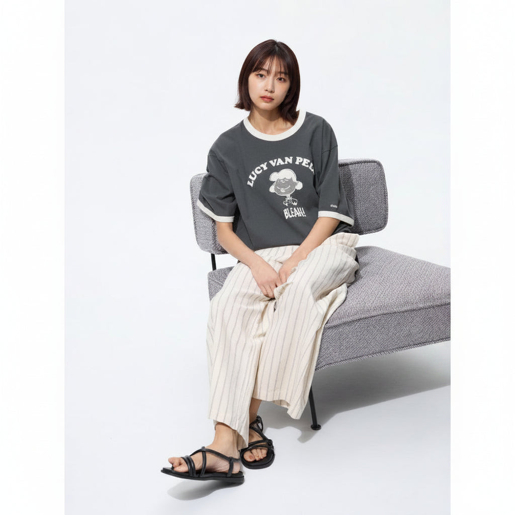 U Peanuts UT Relax Fit T-Shirt 489071 Japan best brand