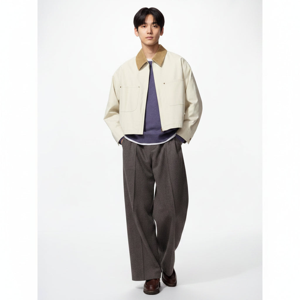 U Brushed Jersey Wide Pants / Herringbone 489395 Japan best brand