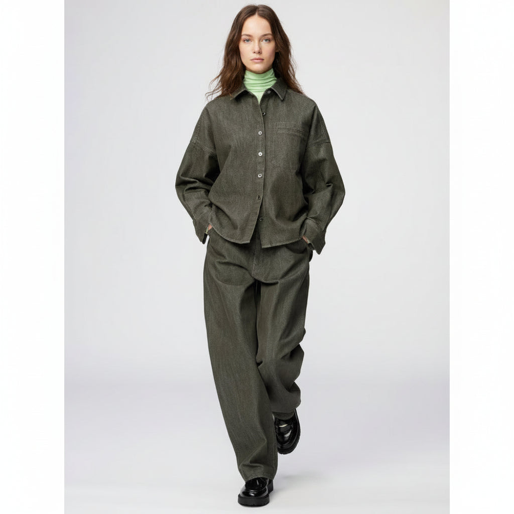 U Denim Relaxed Shirt Jacket 492123 Japan best brand