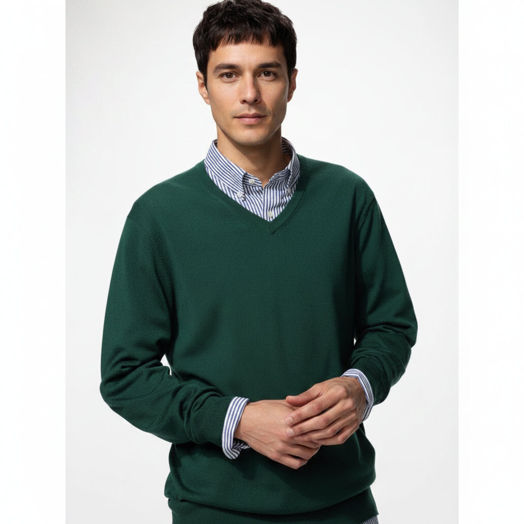 U Merino V-Neck Sweater 478536/486063 Japan best brand