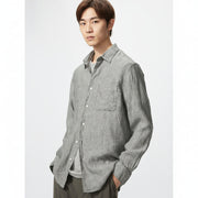 UniQlo Premium Linen Shirt / Stripe – 482434 Japan best brand