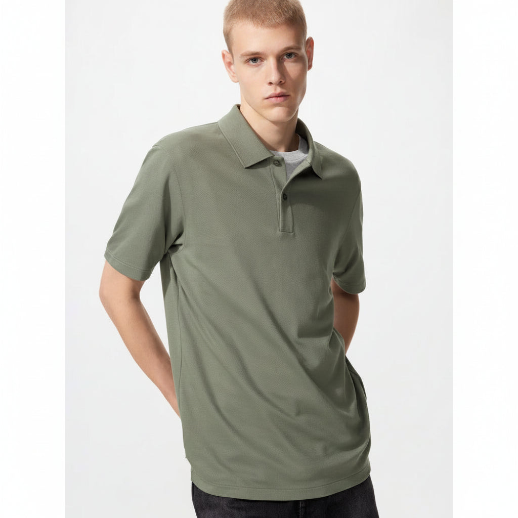 U AIRism Cotton Piqué Polo Shirt 479724 Japan best brand