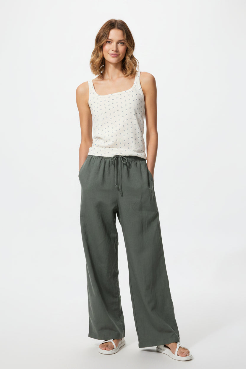 U Linen Blend Easy Pants 473791/482246 Japan best brand