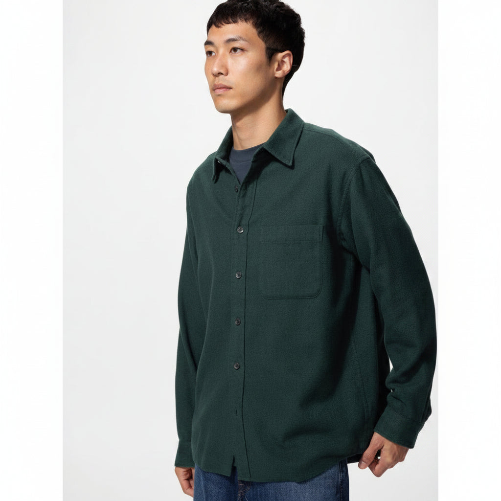 UniQlo Flannel Shirt / Heather 486600 Japan best brand