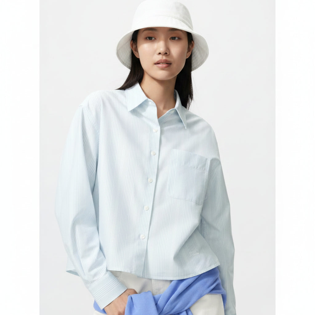 U Oxford Shirt / Stripe 485265 Japan best brand
