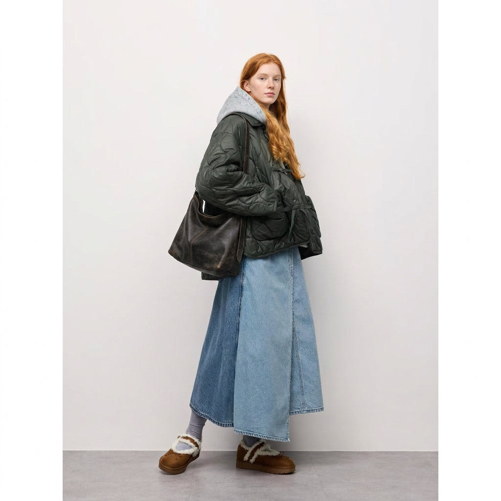 GU Denim Skirt by rokh 362043 Japan best brand 