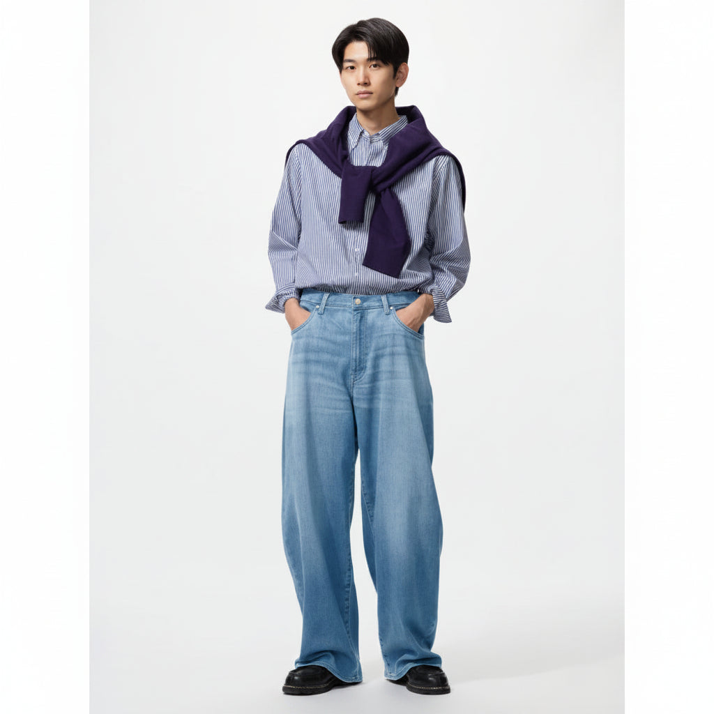 UniQlo EZY Barrel Jeans 488630 Japan Best Brand