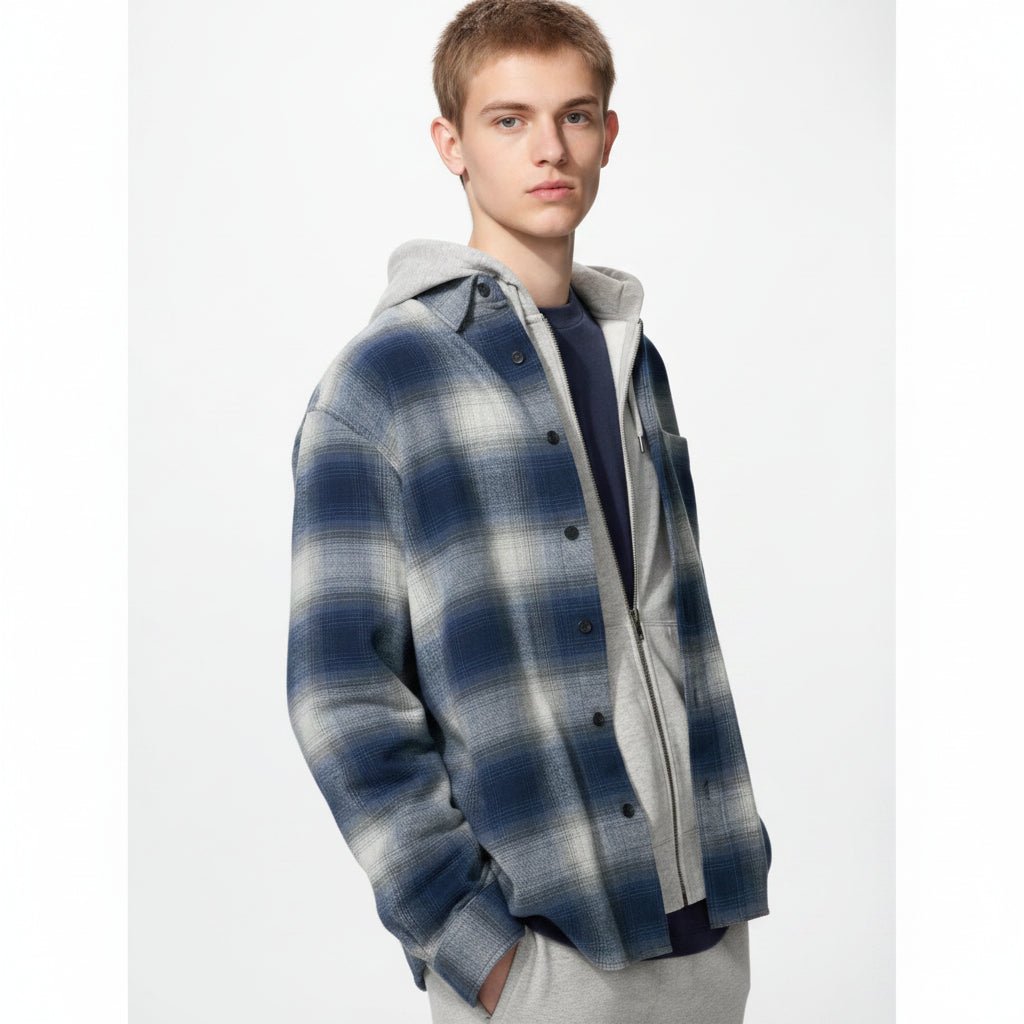 U Flannel Shirt / Ombre Check 486601 Japan best brand
