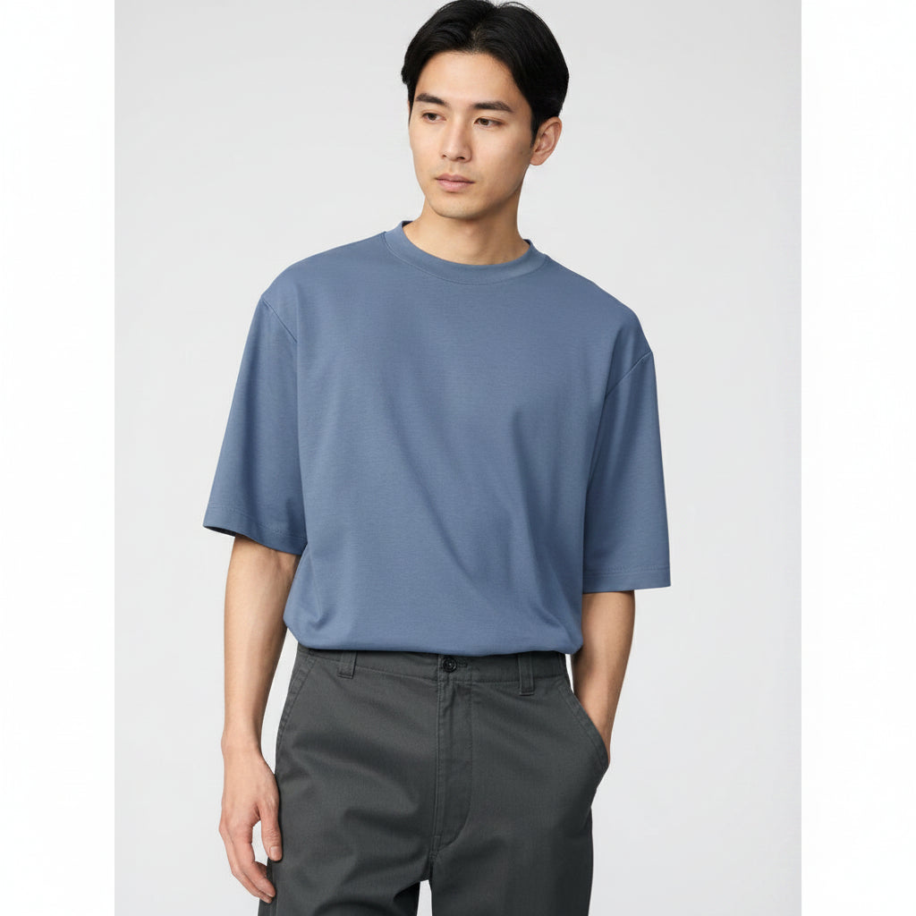 UniQlo Airism Cotton Oversized T-Shirt / 5-Sleeve 475355/482295 Japan best brand