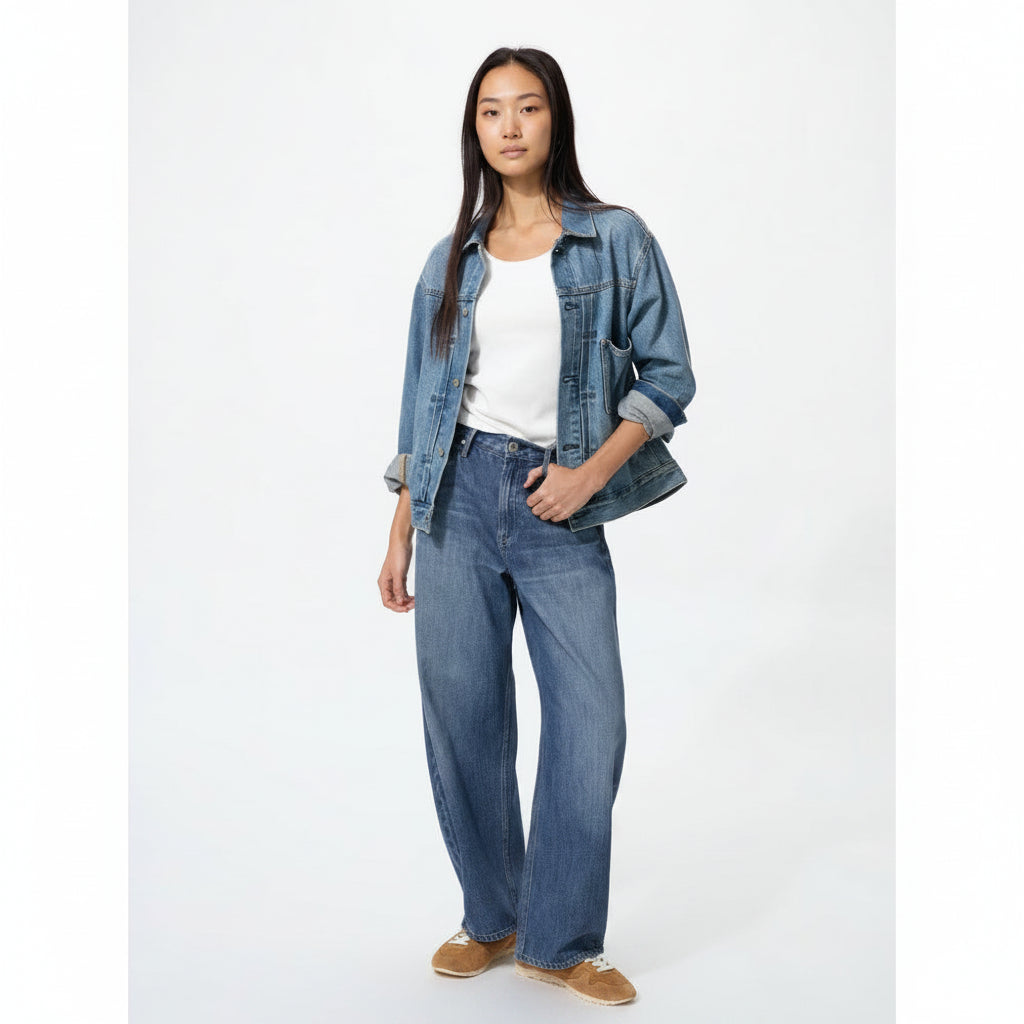 U Baggy Curve Jeans 482280 Japan best brand