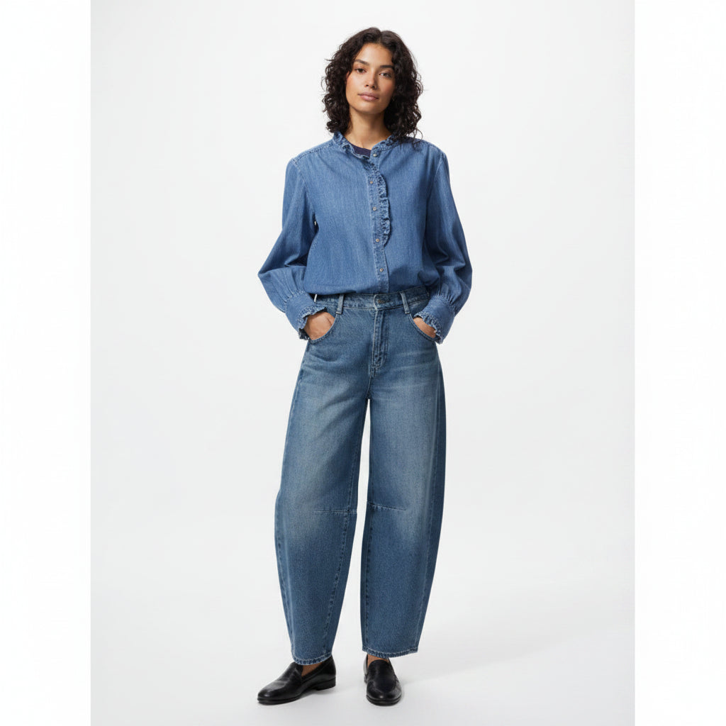 U Barrel Leg Jeans 480378 Japan best brand