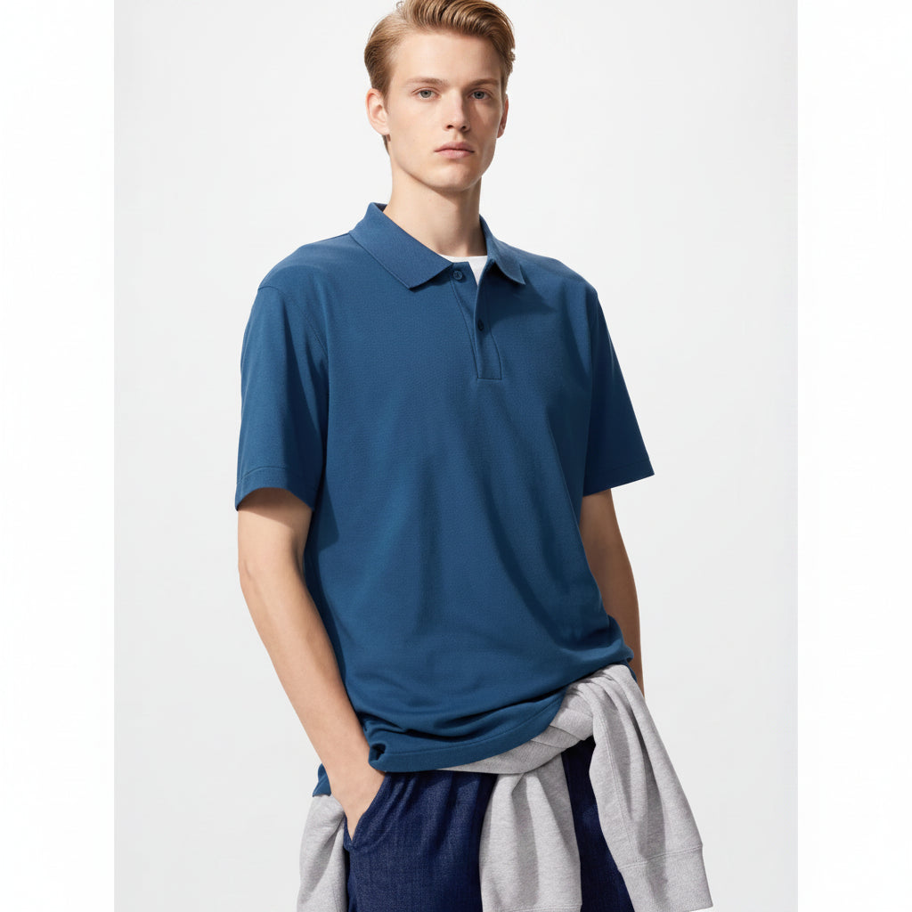 U AIRism Cotton Piqué Polo Shirt 479724 Japan best brand