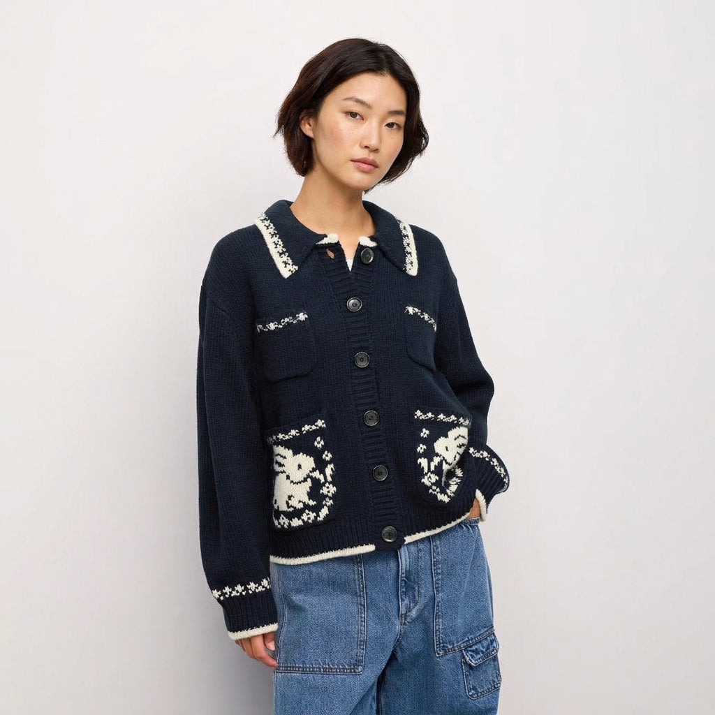 GU Polo Cardigan by rokh 361318 Japan best brand