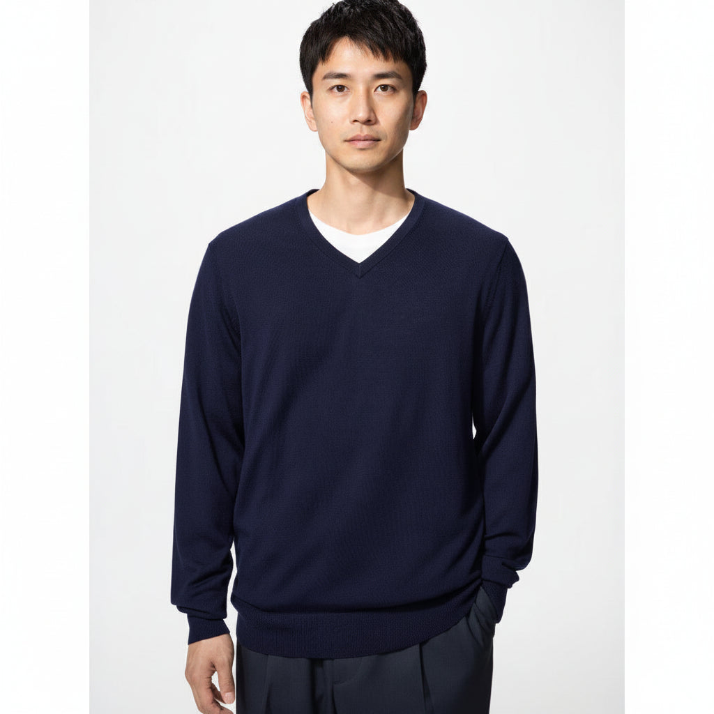 U Merino V-Neck Sweater 478536/486063 Japan best brand