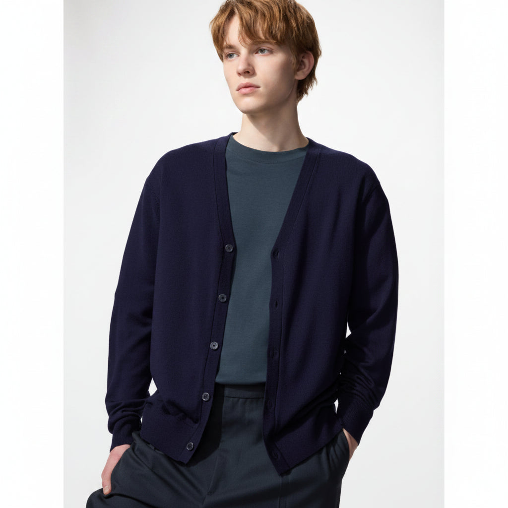 U Merino V-Neck Cardigan 478539 Japan best brand