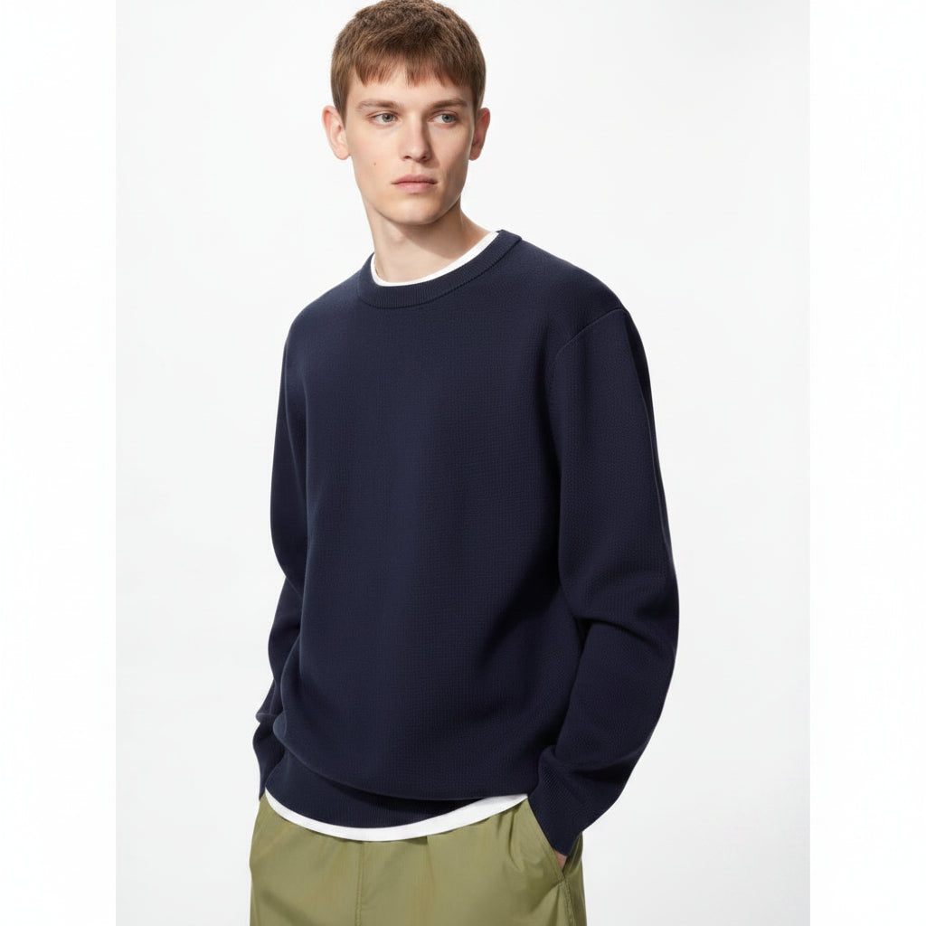 U Washable Milano Rib Crew Neck Sweater 478548 Japan best brand