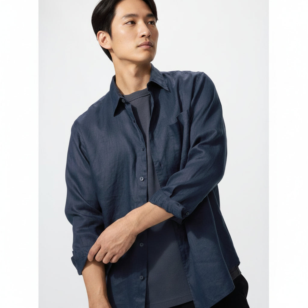 U Premium Linen Shirt 482431 Japan Best Brand