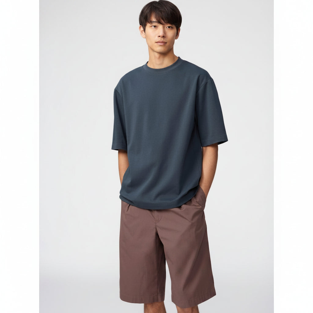U Airism Cotton Oversized T-Shirt / 5-Sleeve 475355/482295 Japan best brand