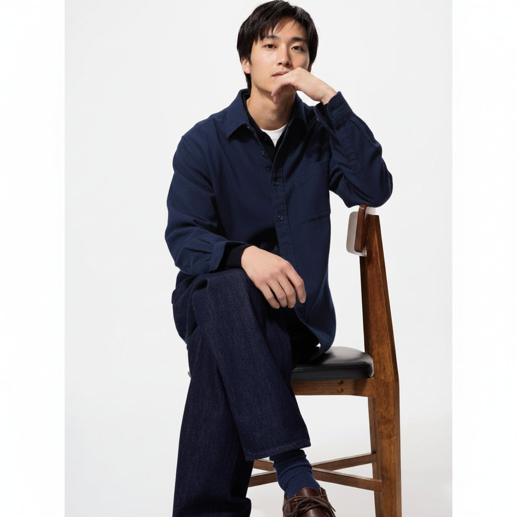 U Flannel Shirt 486593 Japan best brand