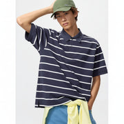 U Dry Kanoko Striped Polo Shirt 485565 (JW A) Japan best brand