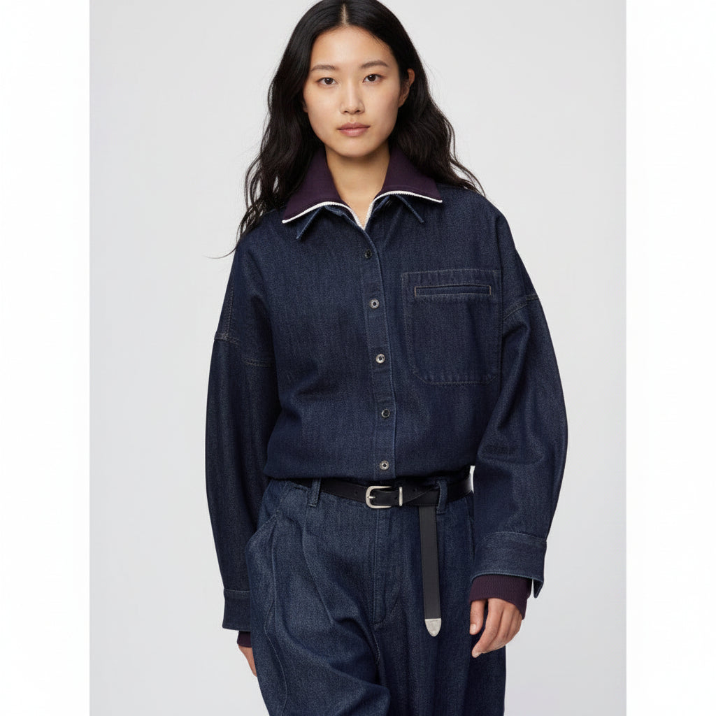 U Denim Relaxed Shirt Jacket 492123 Japan best brand