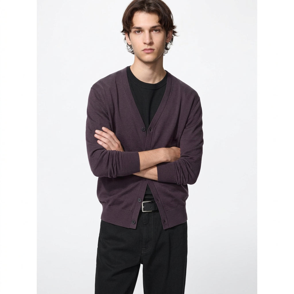 UniQlo Merino V-Neck Cardigan 486067 Japan best brand