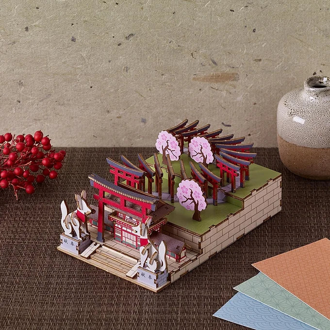 ki-gu-mi Fushimi Inari – Wooden 3D Puzzle DIY Craft Kit