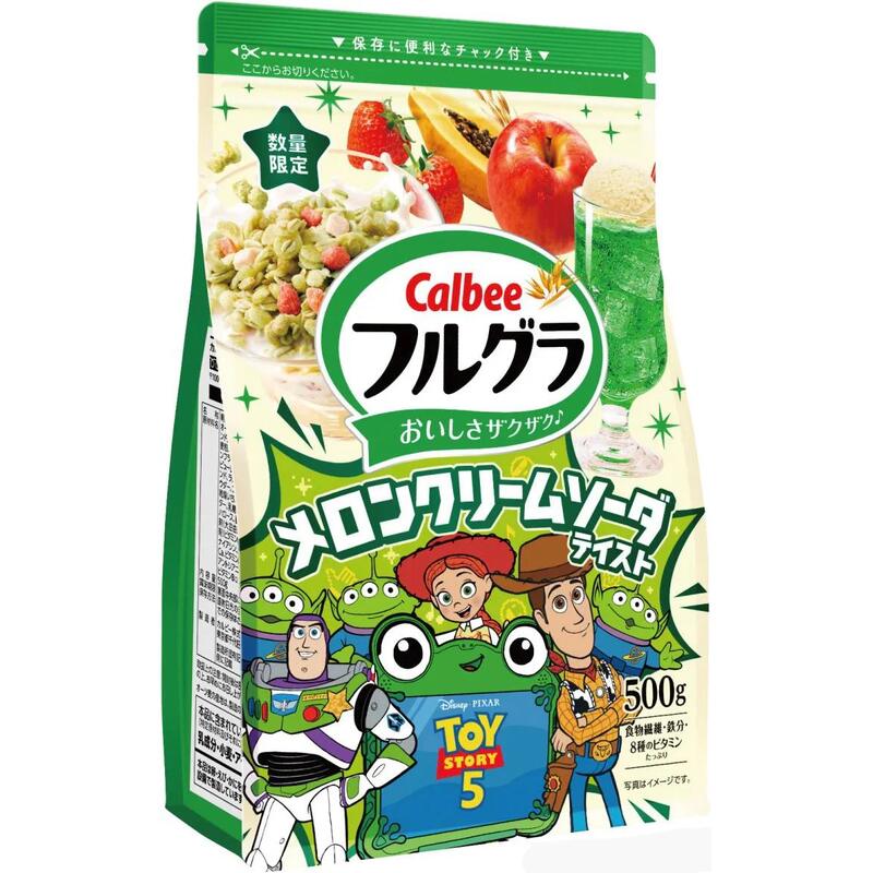 Calbee Frugra Melon Cream Soda Granola (500 g)