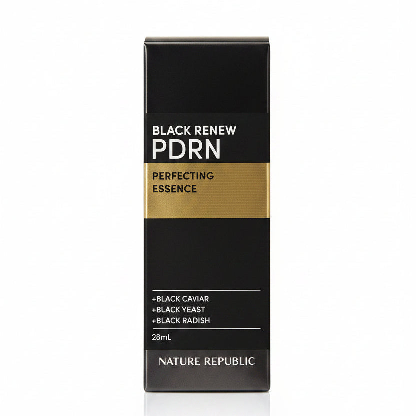 NATURE REPUBLIC BLACK RENEW PDRN Perfecting Essence  28ml