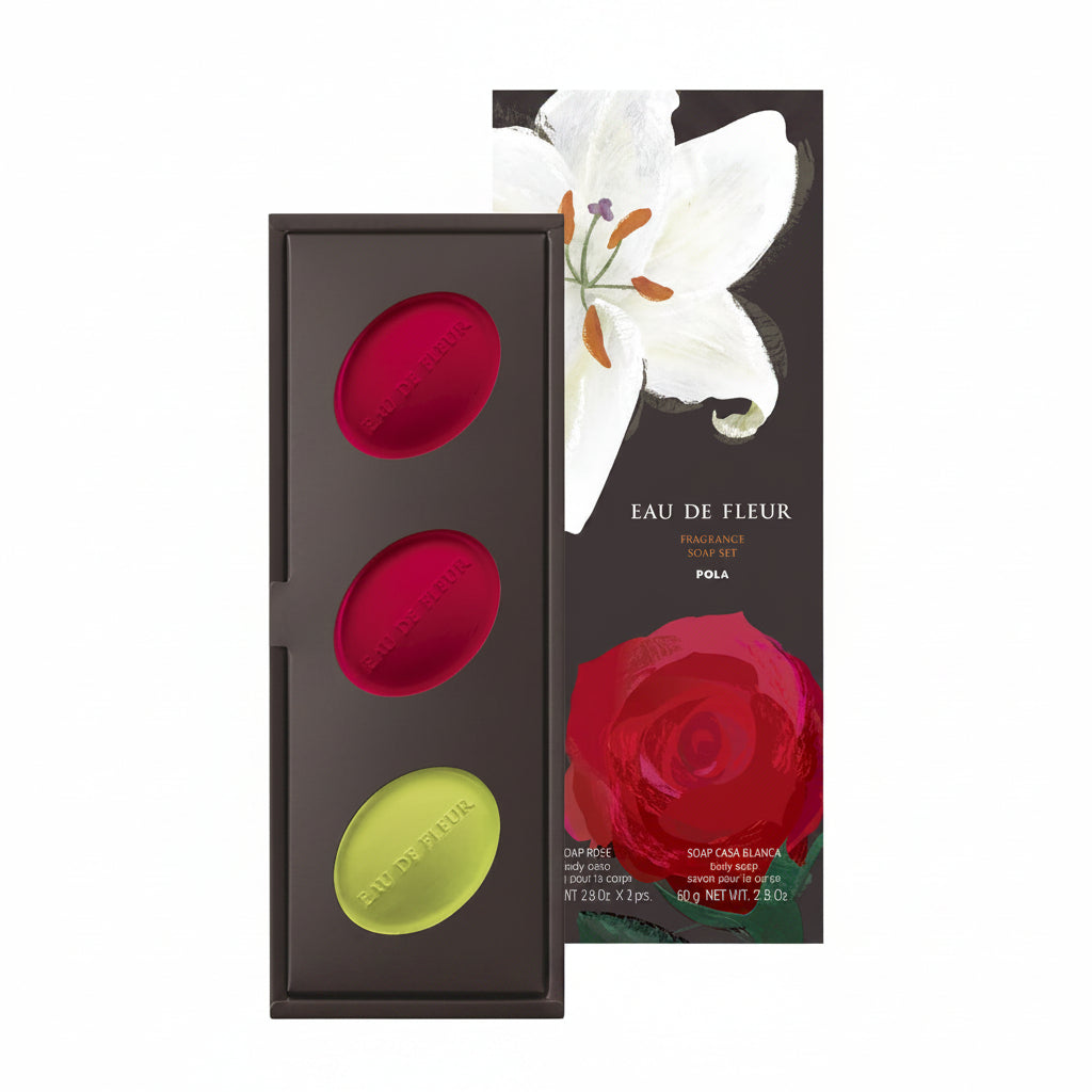 POLA Eau de Fleur Fragrance Soap Set  80g × 3